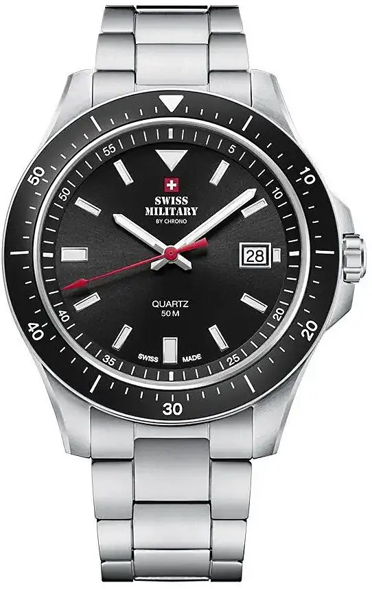 Ceas de mana Swiss Military by Chrono SM34082.01 (Silver/Black)