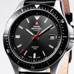 Ceas de mana Swiss Military by Chrono SM34082.04 (Silver/Black) Thumb