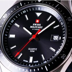 Ceas de mana Swiss Military by Chrono SM34082.07 (Black/Silver) Thumb