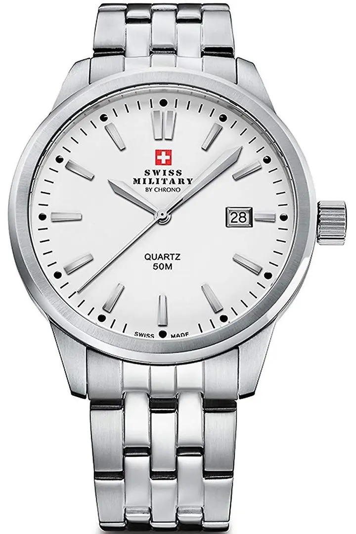 Ceas de mana Swiss Military by Chrono SMP36010.02 (Silver/White)