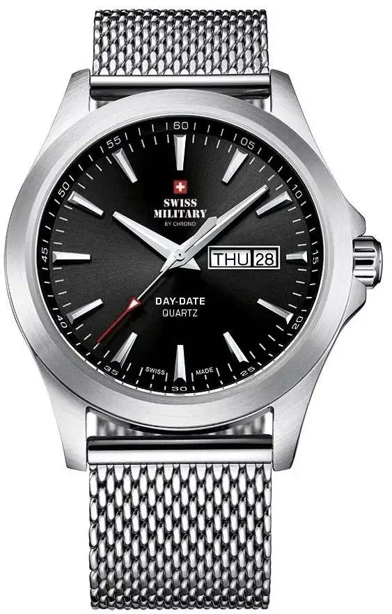 Ceas de mana Swiss Military by Chrono SMP36040.01 (Black/Silver)