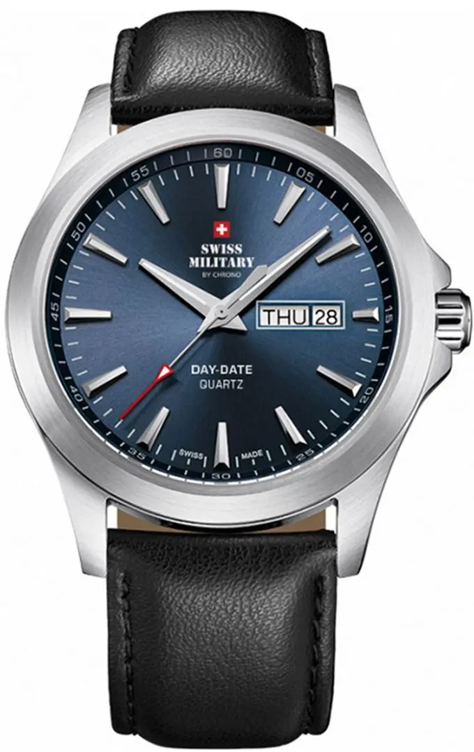 Ceas de mana Swiss Military by Chrono SMP36040.07 (Silver/Black/Blue)