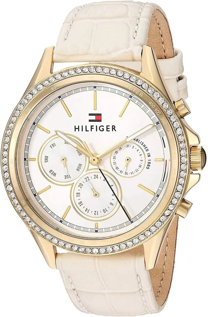 Ceas de mana Tommy Hilfiger Ari 1781982 (Beige/Gold) - 3