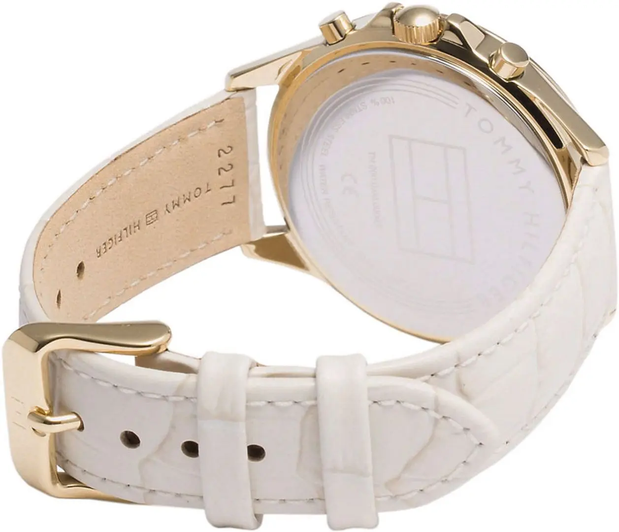Ceas de mana Tommy Hilfiger Ari 1781982 (Beige/Gold) - 4