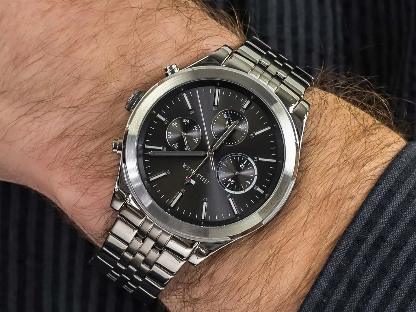 Ceas de mana Tommy Hilfiger Ashton 1791737 (Silver/Black) - 3