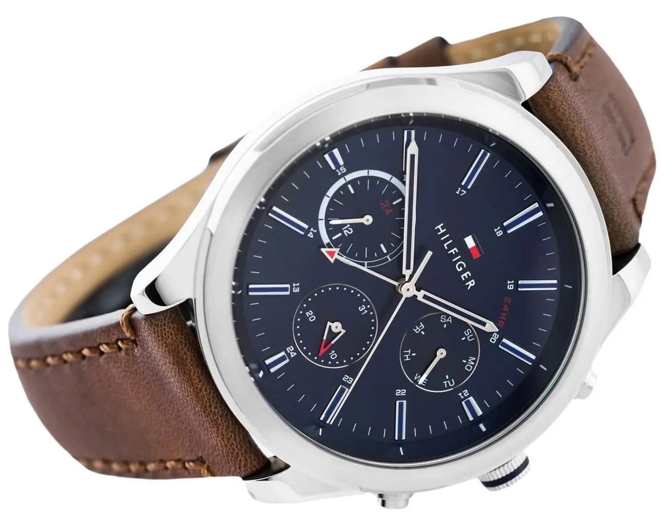 Ceas de mana Tommy Hilfiger Ashton 1791741 (Dark Brown/Silver) - 3