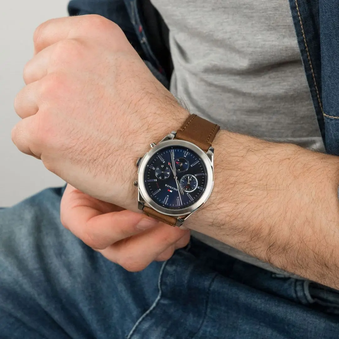 Ceas de mana Tommy Hilfiger Ashton 1791741 (Dark Brown/Silver) - 8