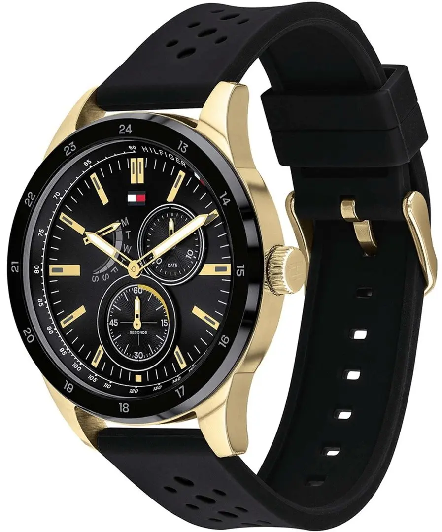 Ceas de mana Tommy Hilfiger Austin 1791636 (Black/Gold) - 2