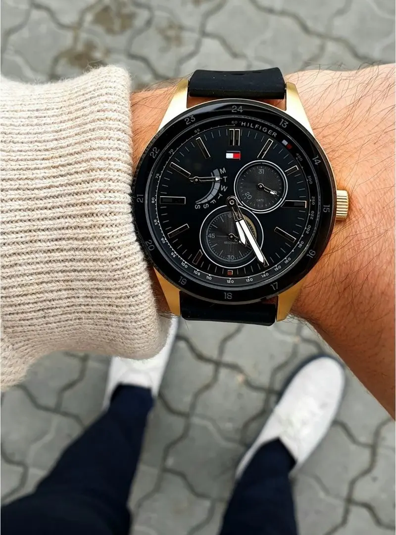 Ceas de mana Tommy Hilfiger Austin 1791636 (Black/Gold) - 4