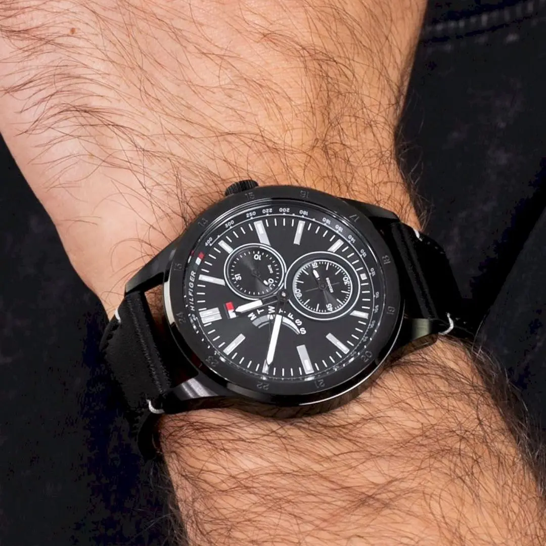 Ceas de mana Tommy Hilfiger Austin 1791638 (Black) - 4