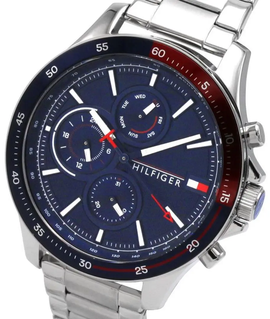 Ceas de mana Tommy Hilfiger Bank 1791718 (Silver/Blue) - 3