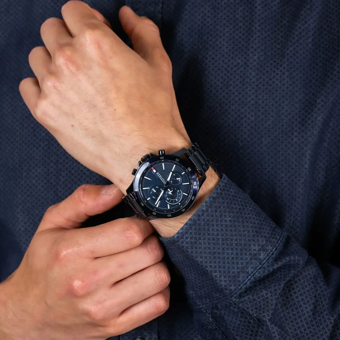 Ceas de mana Tommy Hilfiger Bank 1791720 (Blue) - 5