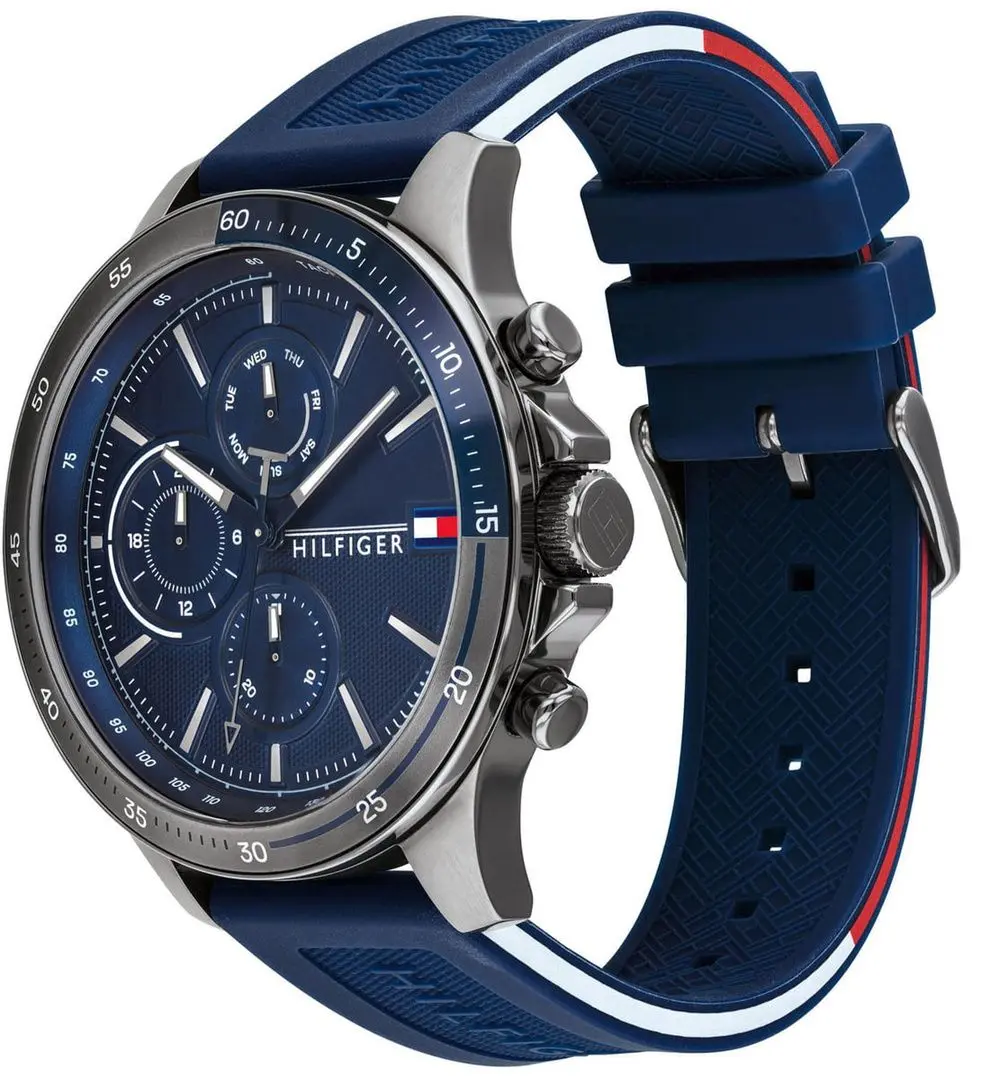 Ceas de mana Tommy Hilfiger Bank 1791721 (Blue/Grey) - 2