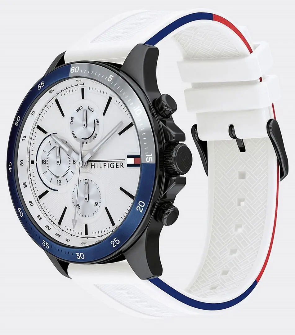 Ceas de mana Tommy Hilfiger Bank 1791723 (White/Black) - 3