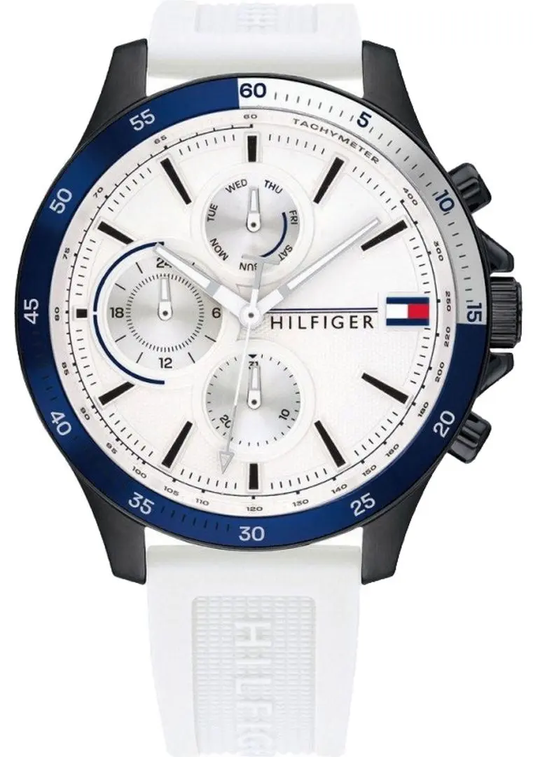 Ceas de mana Tommy Hilfiger Bank 1791723 (White/Black)