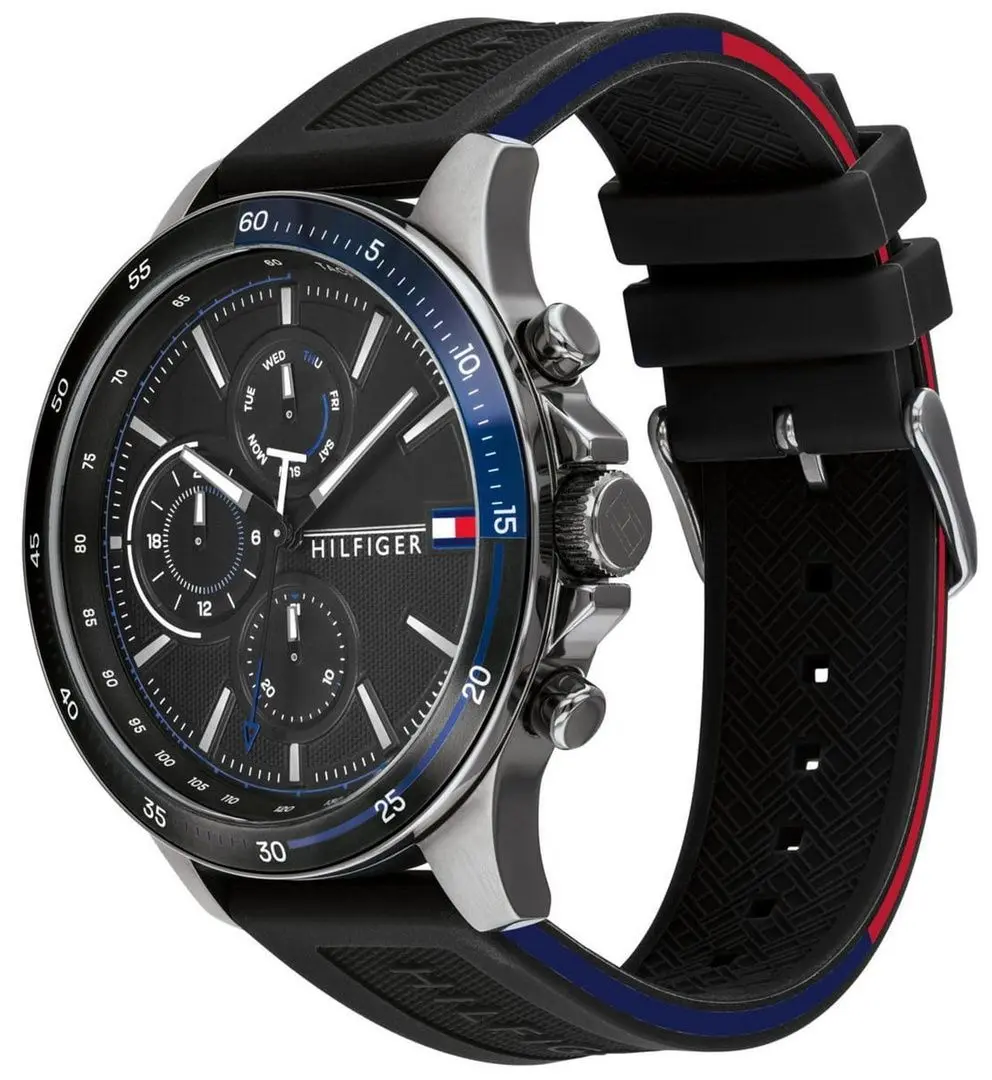 Ceas de mana Tommy Hilfiger Bank 1791724 (Black/Silver) - 2