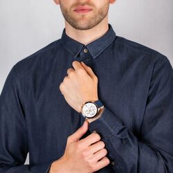 Ceas de mana Tommy Hilfiger Bank 1791778 (Blue/Rose Gold) Thumb