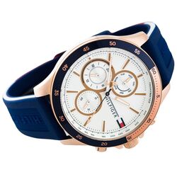 Ceas de mana Tommy Hilfiger Bank 1791778 (Blue/Rose Gold) Thumb