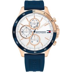 Ceas de mana Tommy Hilfiger Bank 1791778 (Blue/Rose Gold)
