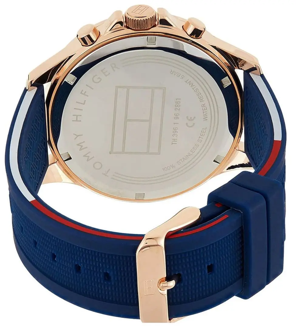 Ceas de mana Tommy Hilfiger Bank 1791778 (Blue/Rose Gold) - 5