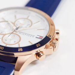 Ceas de mana Tommy Hilfiger Bank 1791778 (Blue/Rose Gold) Thumb