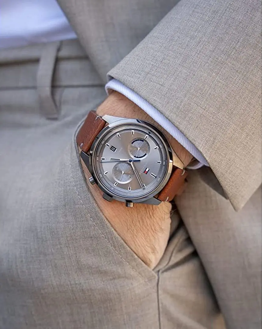 Ceas de mana Tommy Hilfiger Bennett 1791730 (Brown/Grey) - 4