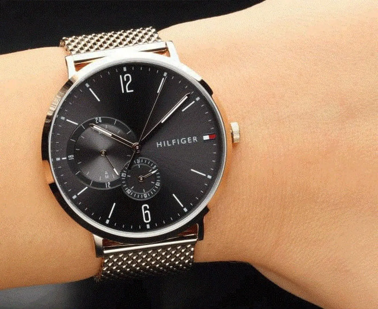 Ceas de mana Tommy Hilfiger Brooklyn 1791506 (Rose Gold/Black) - 8