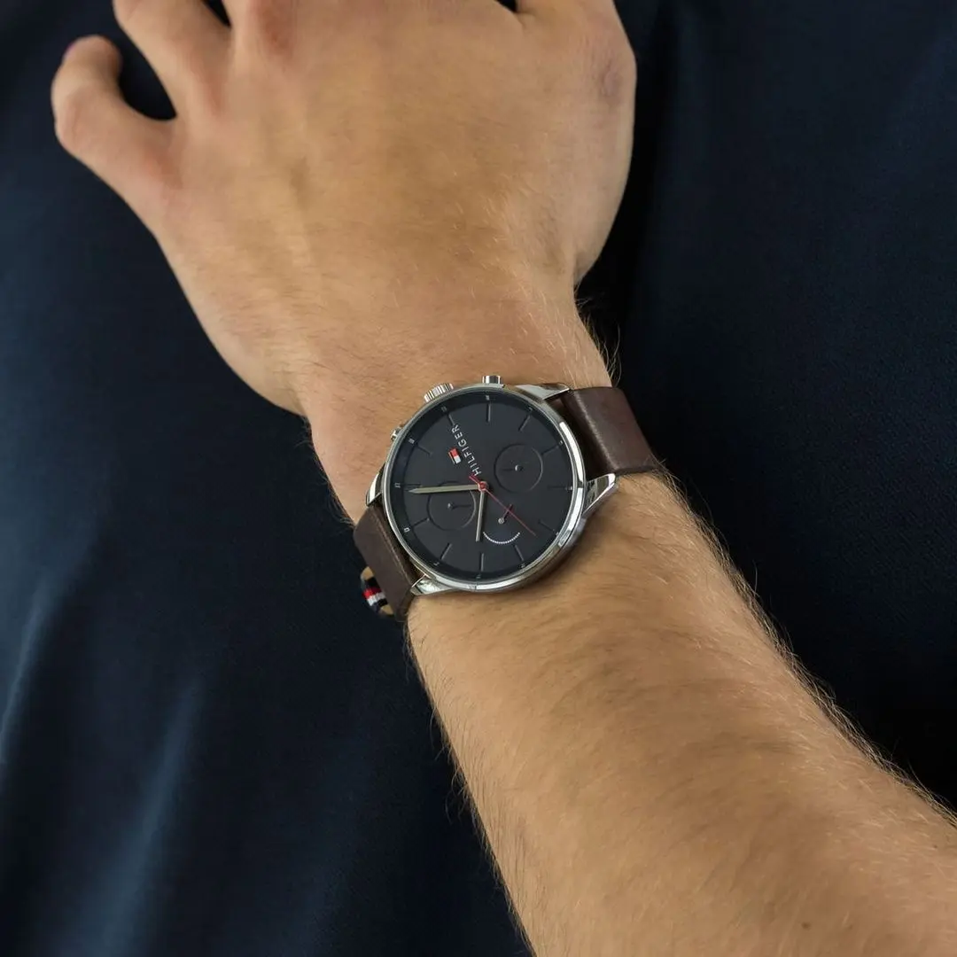 Наручные часы Tommy Hilfiger Chase 1791487 (Brown/Silver) - 10