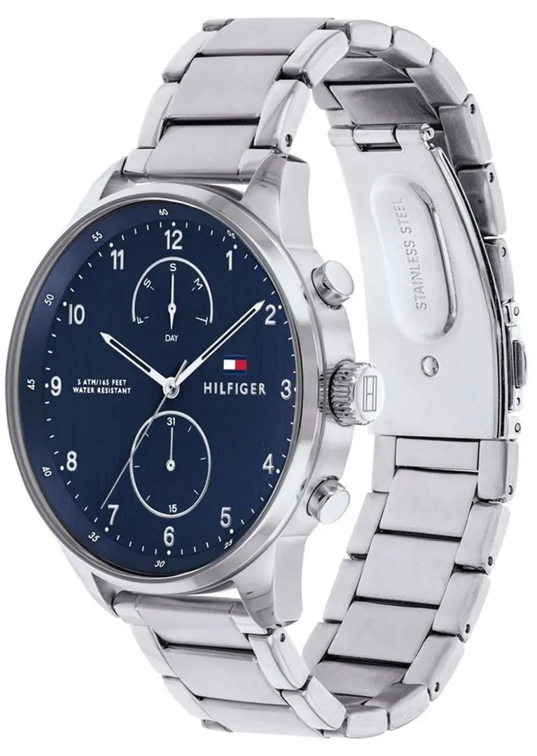 Ceas de mana Tommy Hilfiger Chase 1791575 (Silver/Blue) - 2