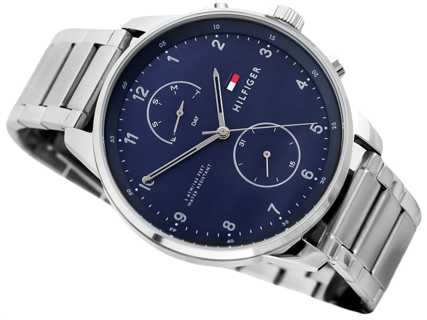 Ceas de mana Tommy Hilfiger Chase 1791575 (Silver/Blue) - 3