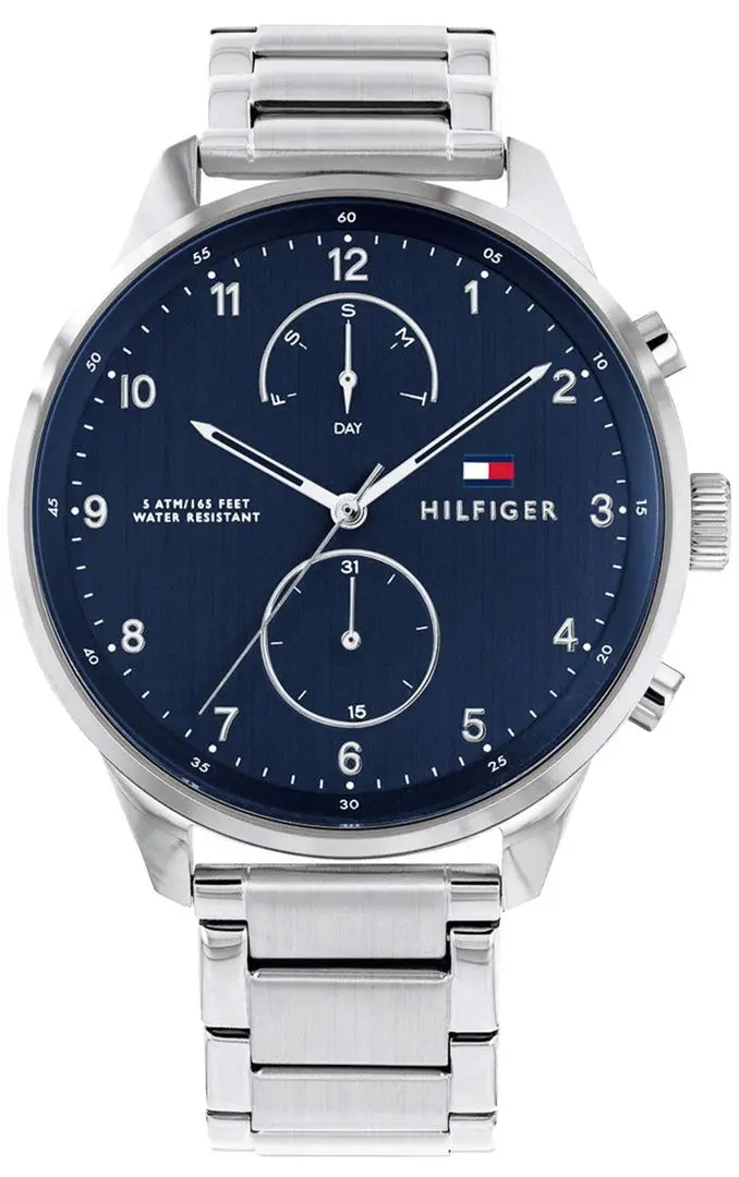 Ceas de mana Tommy Hilfiger Chase 1791575 (Silver/Blue)