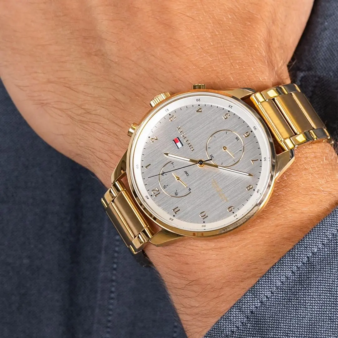 Ceas de mana Tommy Hilfiger Chase 1791576 (Gold) - 5