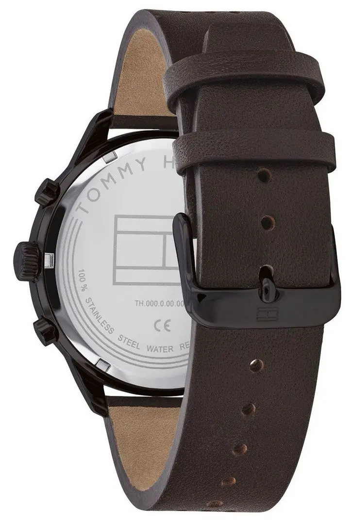 Ceas de mana Tommy Hilfiger Chase 1791577 (Dark Brown/Black) - 3
