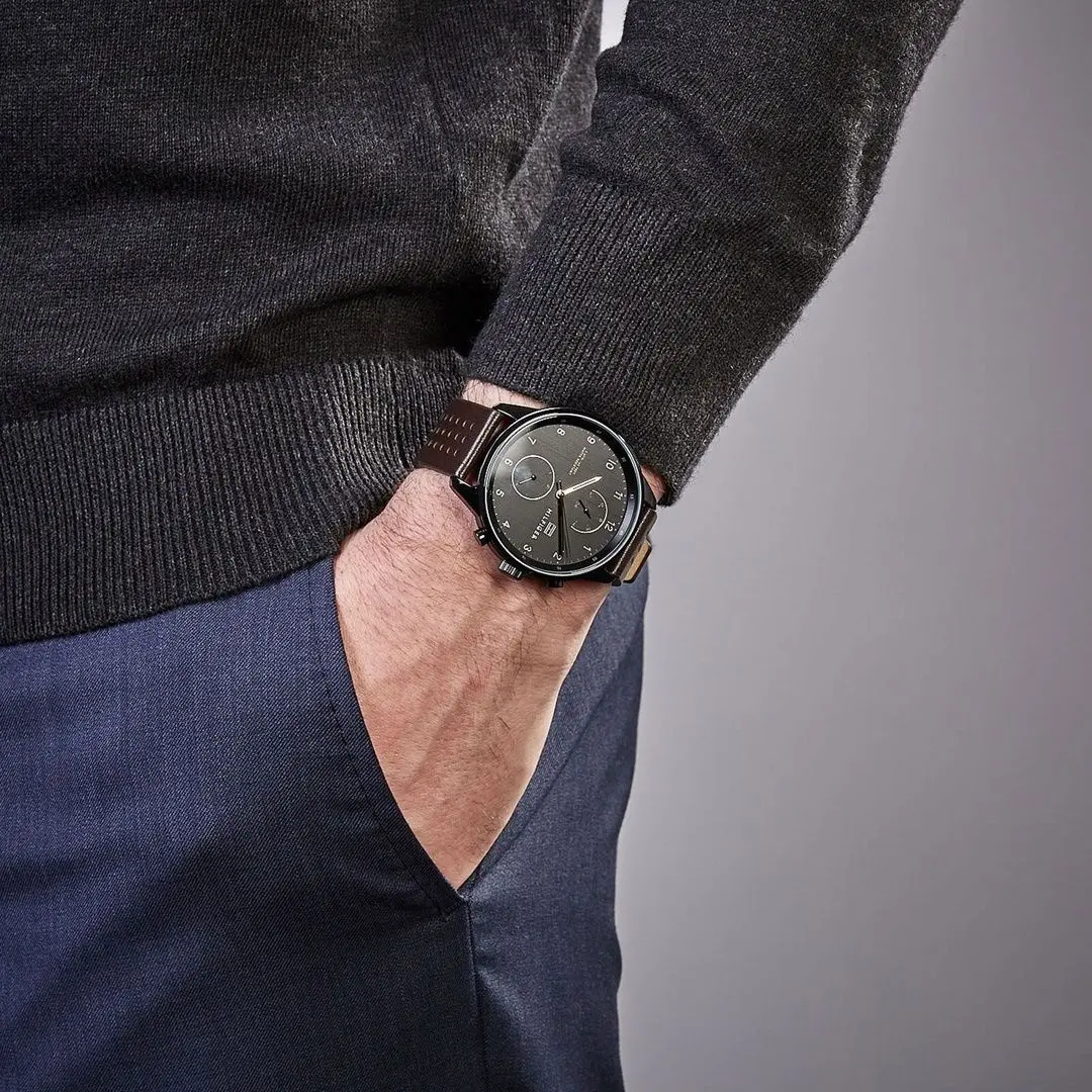 Ceas de mana Tommy Hilfiger Chase 1791577 (Dark Brown/Black) - 4