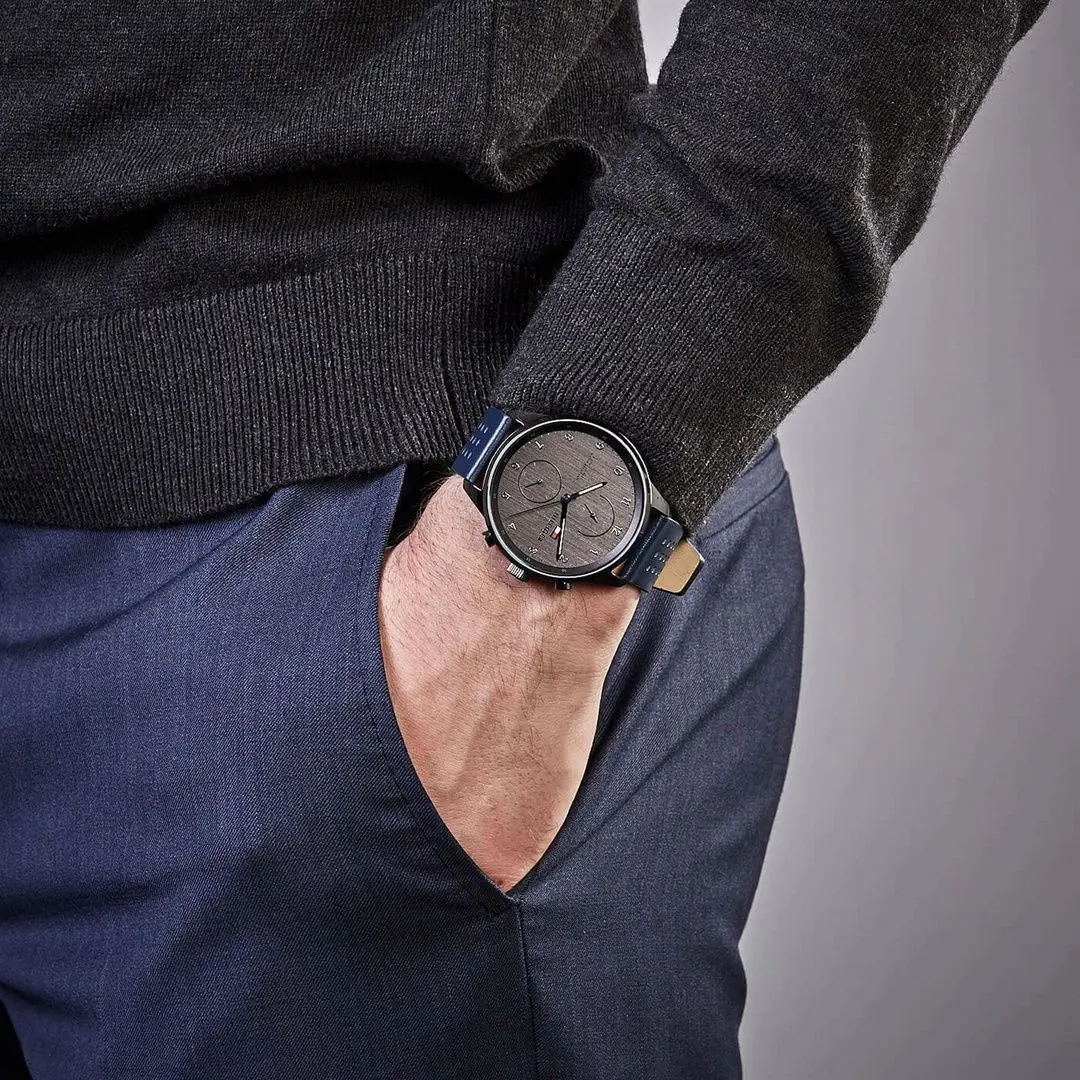 Ceas de mana Tommy Hilfiger Chase 1791578 (Blue/Grey) - 5