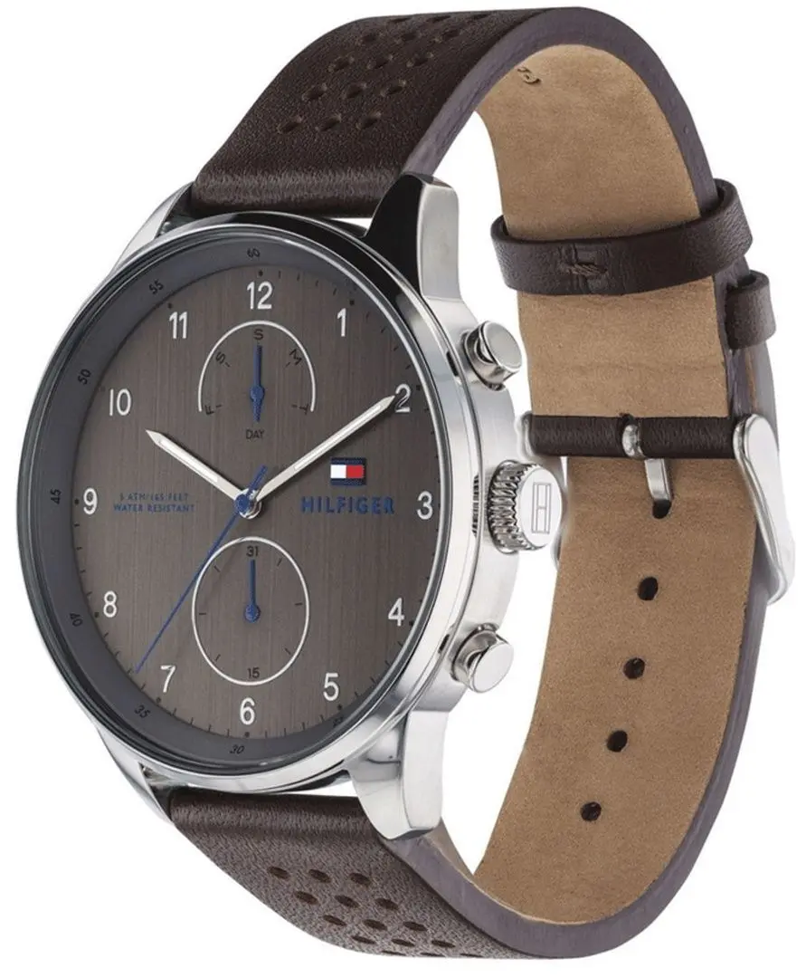 Ceas de mana Tommy Hilfiger Chase 1791579 (Brown/Silver) - 2