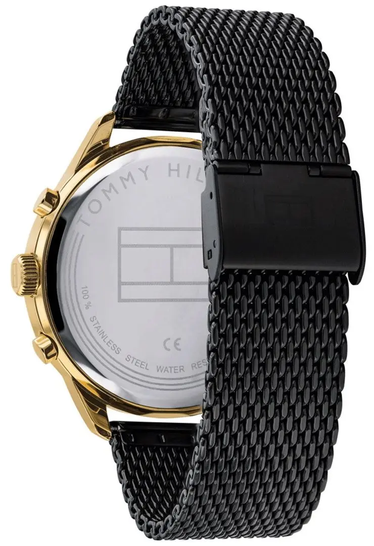 Ceas de mana Tommy Hilfiger Chase 1791580 (Black/Gold) - 3
