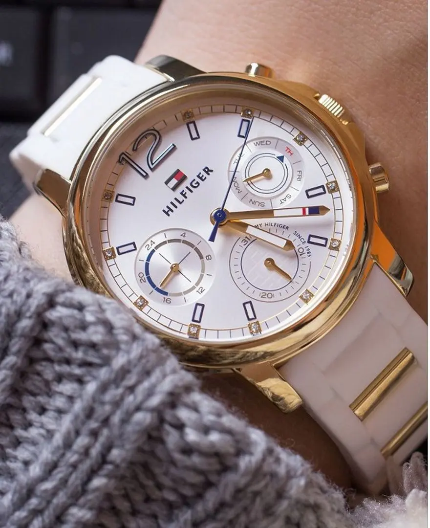 Наручные часы Tommy Hilfiger Claudia 1781745 (White/Gold) - 3