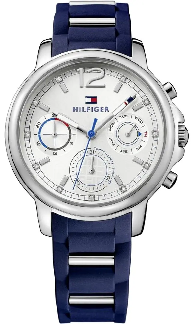 Ceas de mana Tommy Hilfiger Claudia 1781746 (Blue/Silver)
