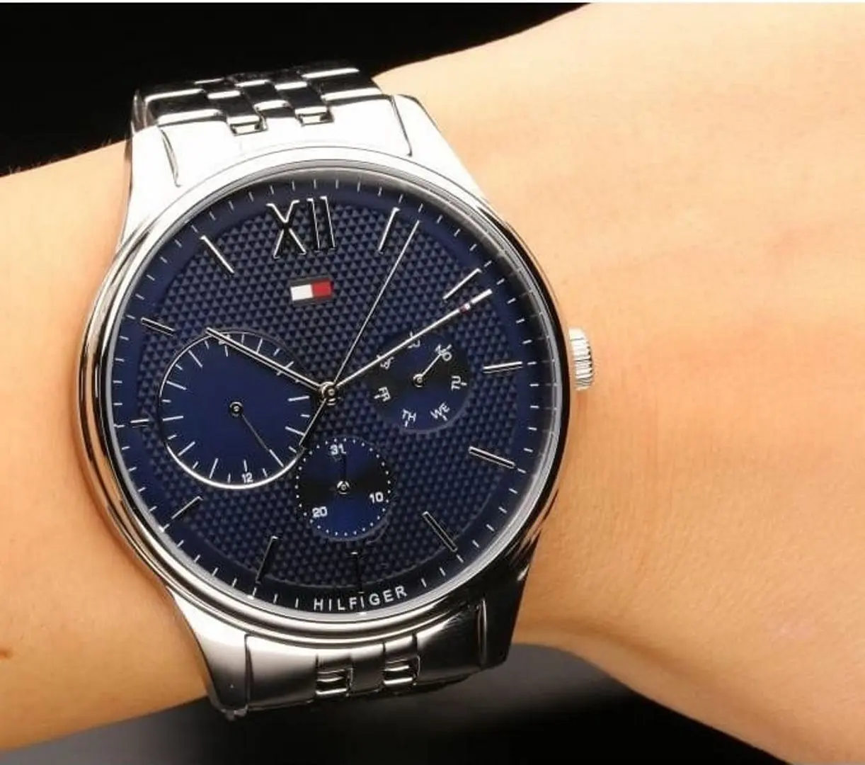 Наручные часы Tommy Hilfiger Damon 1791416 (Silver/Blue) - 4