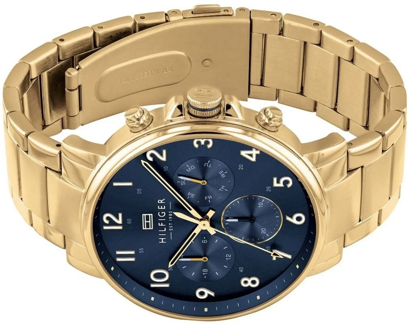 Ceas de mana Tommy Hilfiger Daniel 1710384 (Gold/Blue) - 3