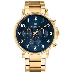 Ceas de mana Tommy Hilfiger Daniel 1710384 (Gold/Blue)