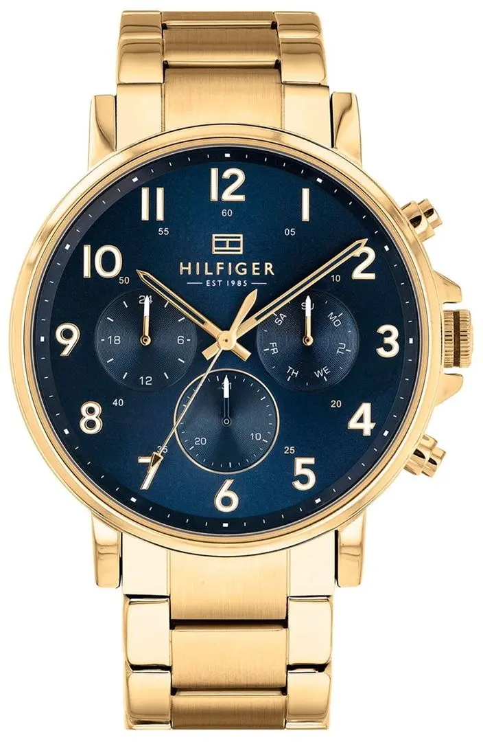 Ceas de mana Tommy Hilfiger Daniel 1710384 (Gold/Blue)