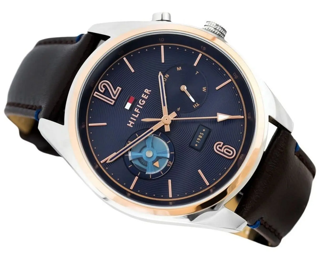 Ceas de mana Tommy Hilfiger Deacan 1791549 (Brown/Rose Gold) - 5