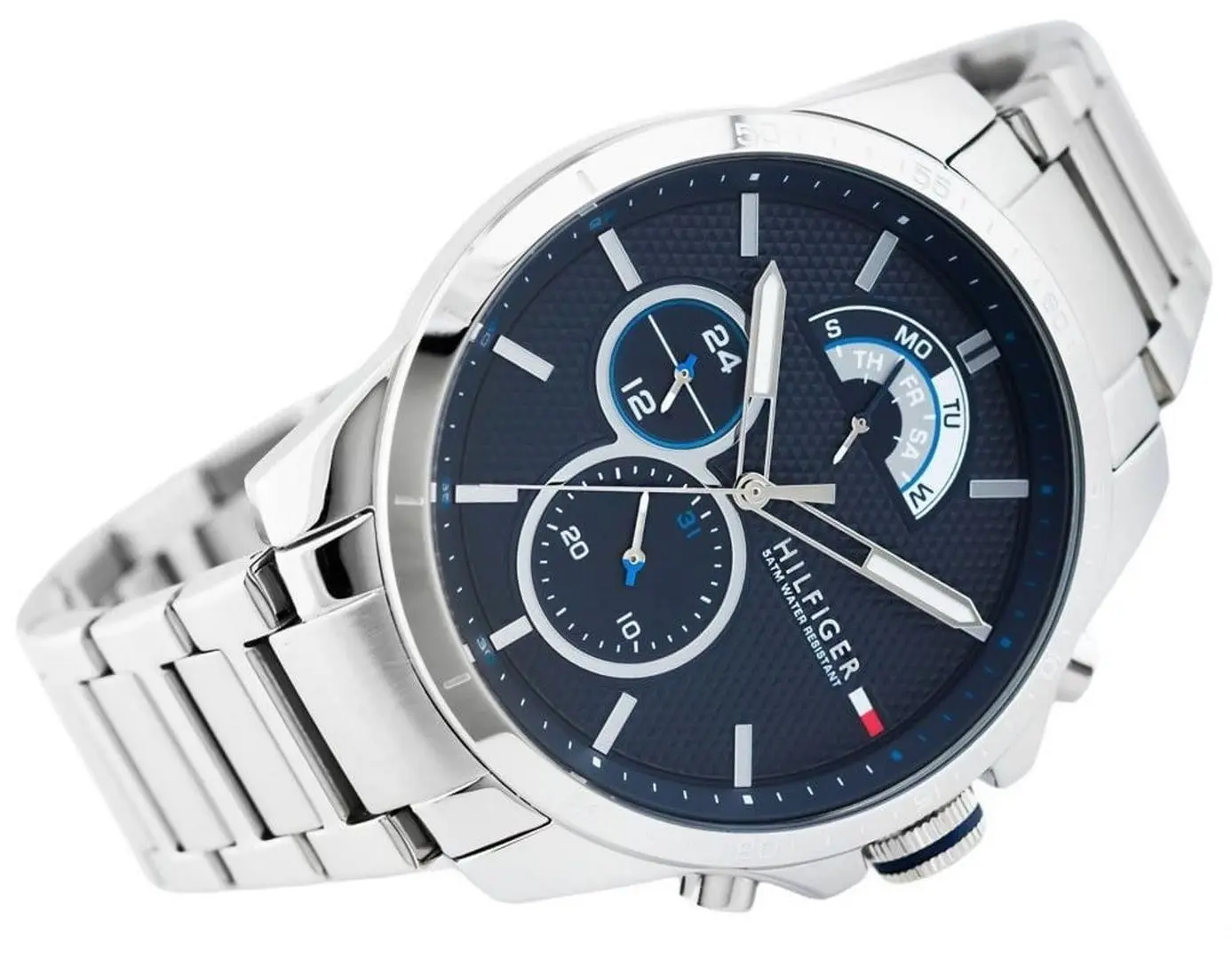 Наручные часы Tommy Hilfiger Decker 1791348 (Silver/Blue) - 2