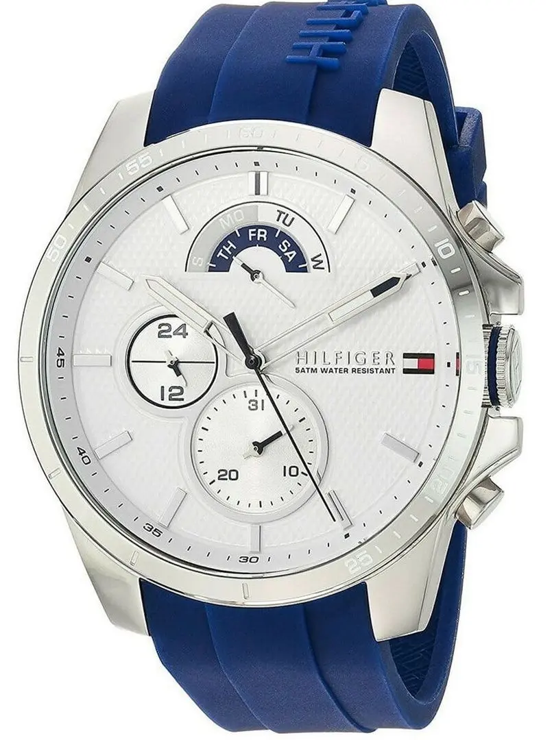Ceas de mana Tommy Hilfiger Decker 1791349 (Blue/Inox) - 2