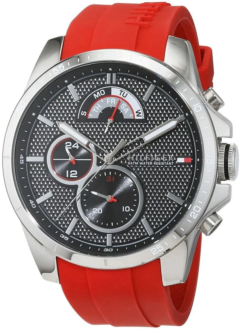 Наручные часы Tommy Hilfiger Decker 1791351 (Red/Silver) - 2