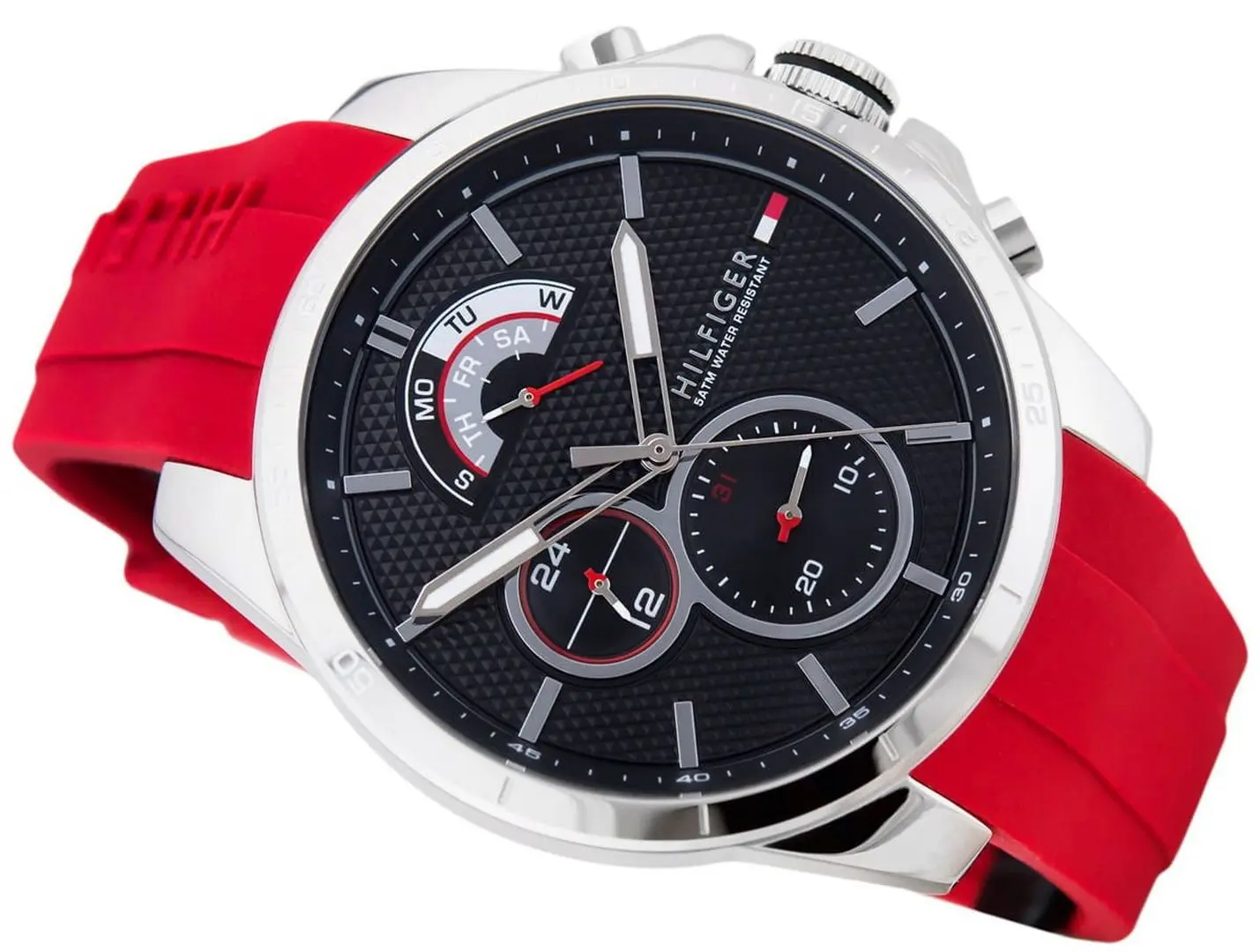 Наручные часы Tommy Hilfiger Decker 1791351 (Red/Silver) - 3