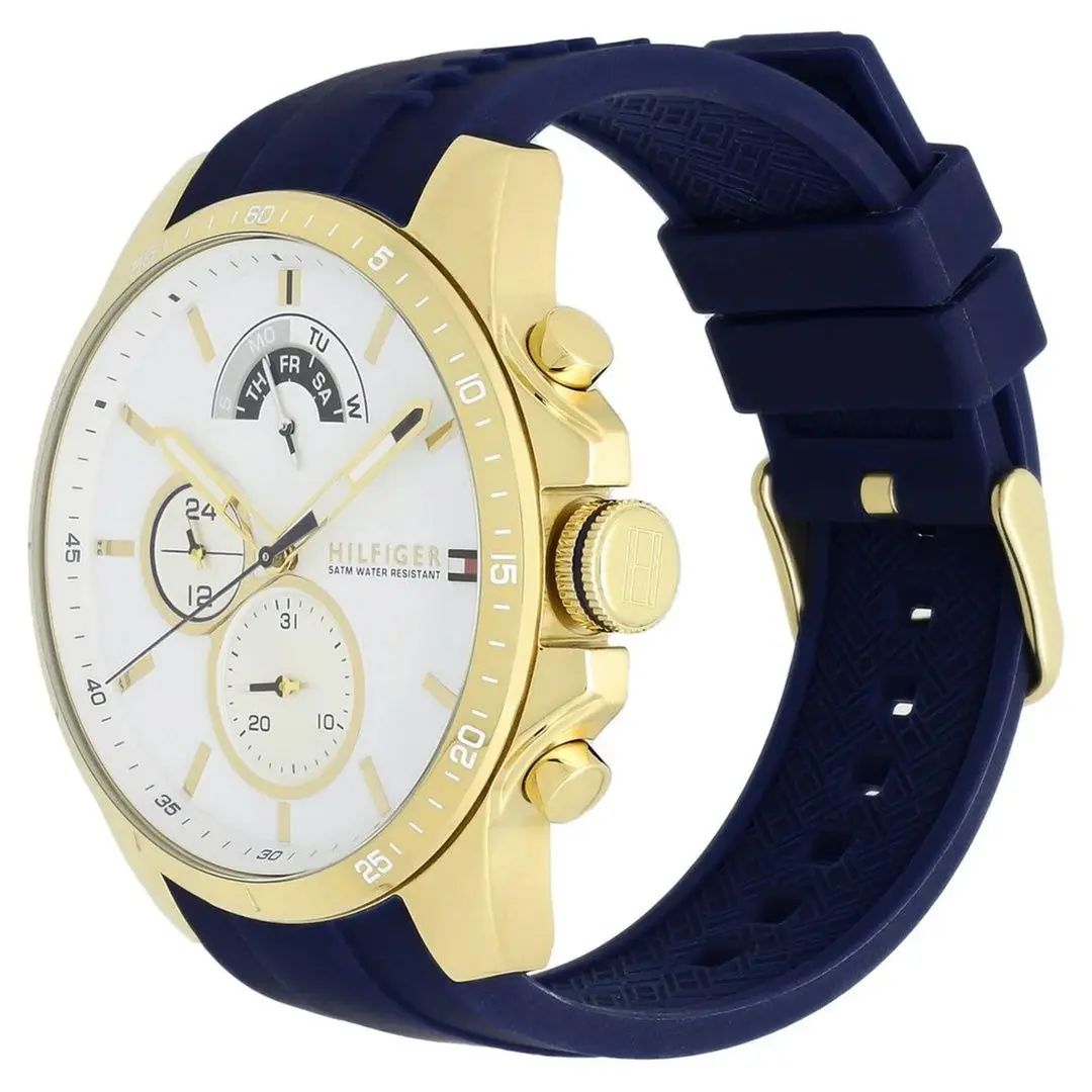 Наручные часы Tommy Hilfiger Decker 1791353 (Blue/Gold) - 5