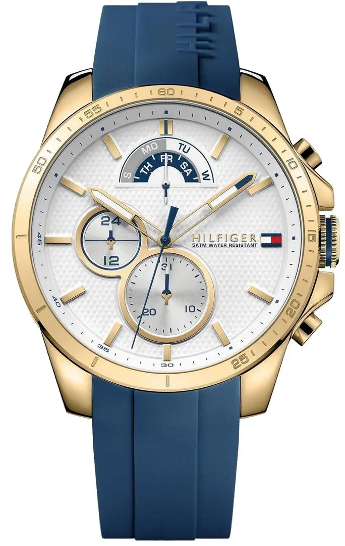 Наручные часы Tommy Hilfiger Decker 1791353 (Blue/Gold)